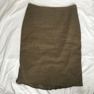 Ann Taylor brown pencil skirt NWT